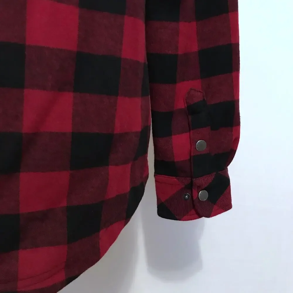 Orvis NWT Buffalo Plaid Shirt Fleece Lined Jacket Women S
